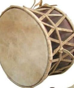 Damaru Tambor de Mano de Madera Instrumento Folclórico
