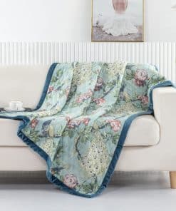Greenland Home Pavona Enchanted Garden Quilted Throw, 50x60