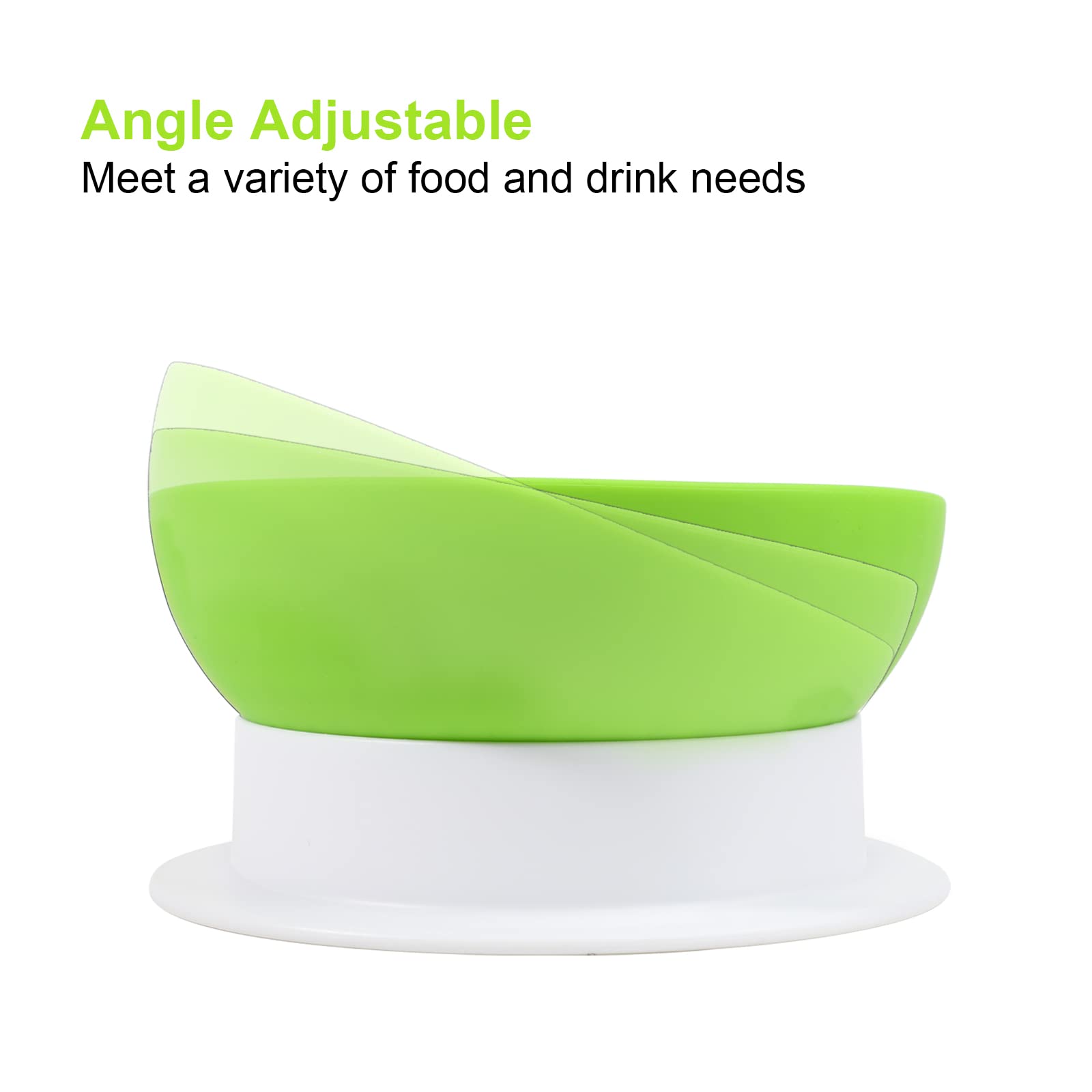 Kamehame Tazón de Perro de Silicona Desmontable Inclinado, - Imagen 4