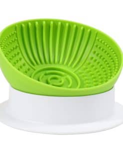 Kamehame Tazón de Perro de Silicona Desmontable Inclinado,