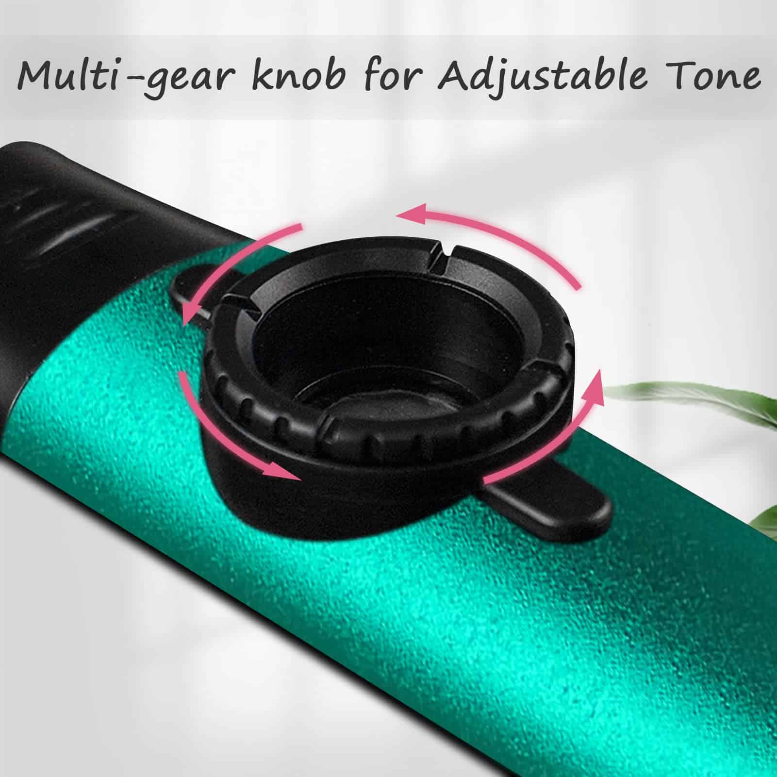 Instrumento de metal Kazoo con 5 membranas de flauta Kazoo, - Imagen 7