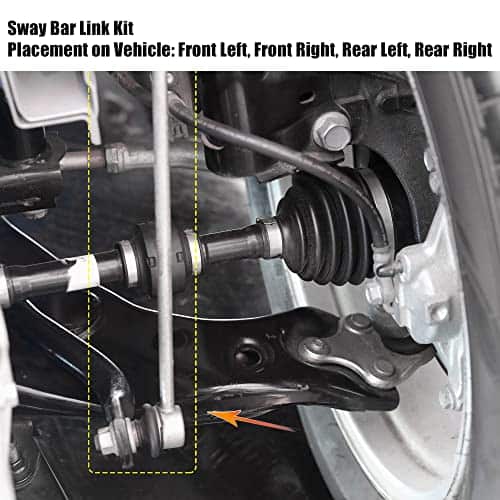 ACROPIX Barra Estabilizadora Delantera Trasera para Jeep - Imagen 3