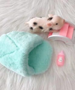 VOLOBE 5 Pulgadas de Silicona Piglet, Suave Mini Animal