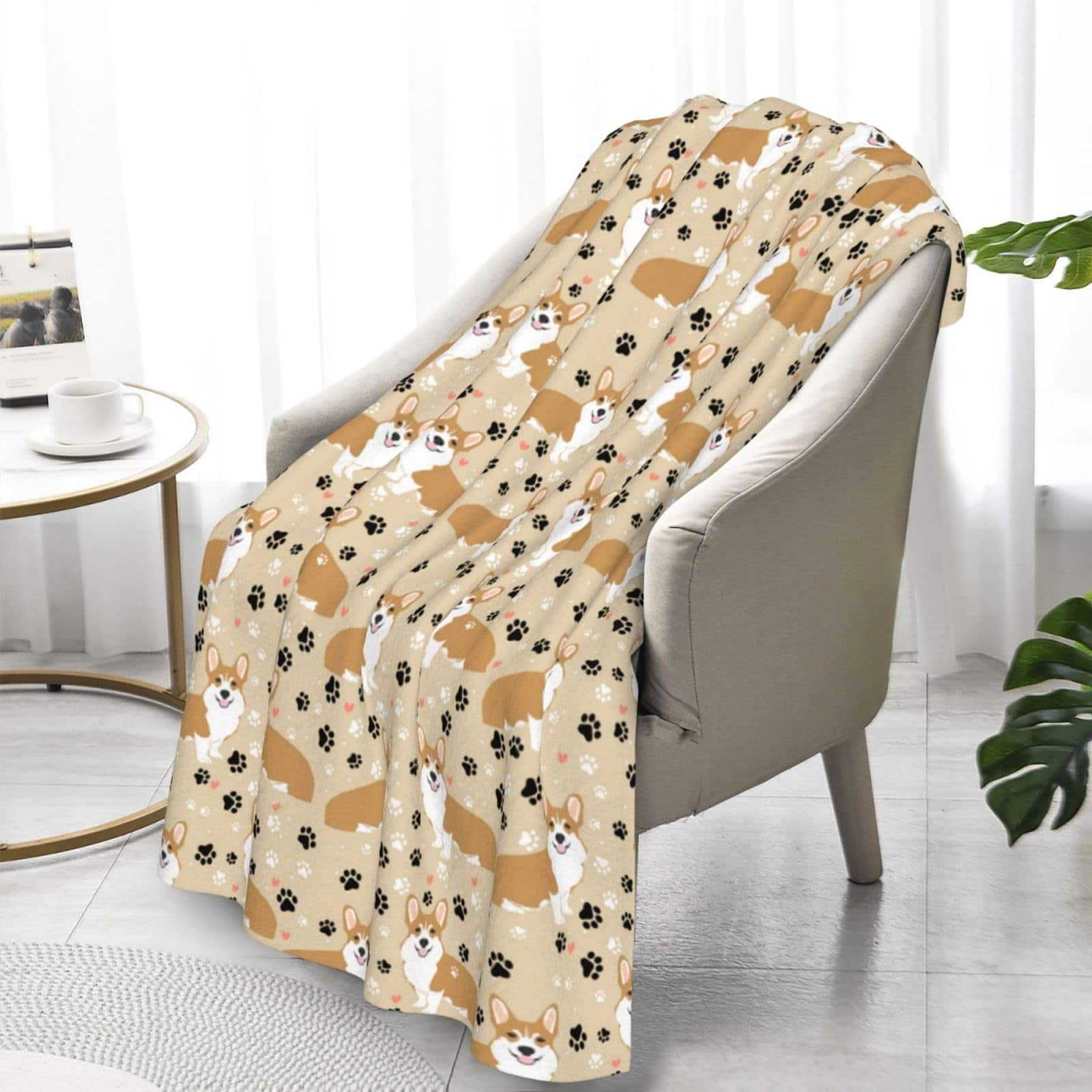 Manta de Sofá Corgi Súper Suave para Cama Corgi Regalos