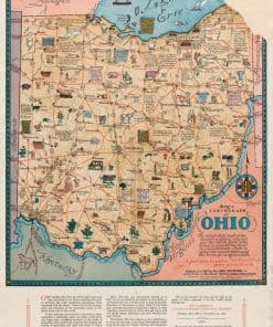 Rompecabezas de 1000 piezas para adultos: Mapa de 1934 de