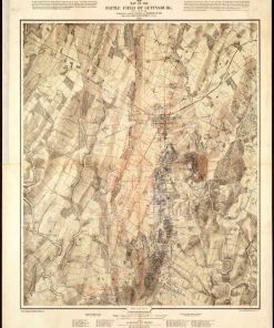 Rompecabezas de 1000 piezas | Mapa de 1876 de Pennsylvania