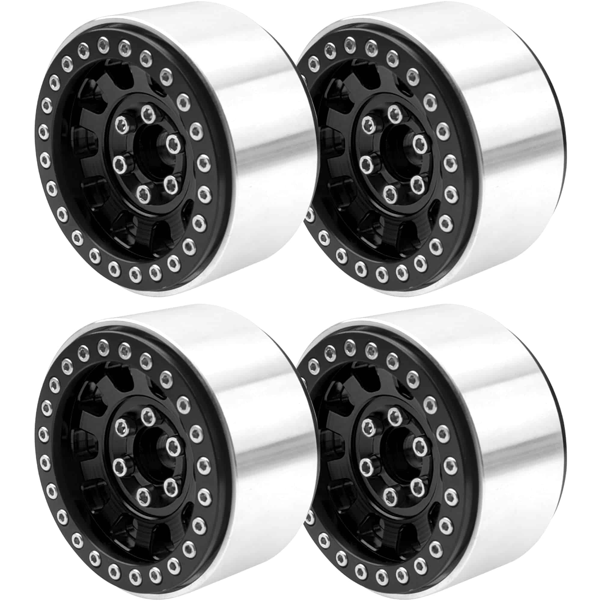 Juego de 4 Llantas de Metal con Rin Beadlock de 1.9