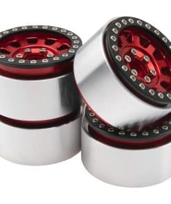 Juego de 4 llantas de metal con bloqueo de cuentas de 1.9