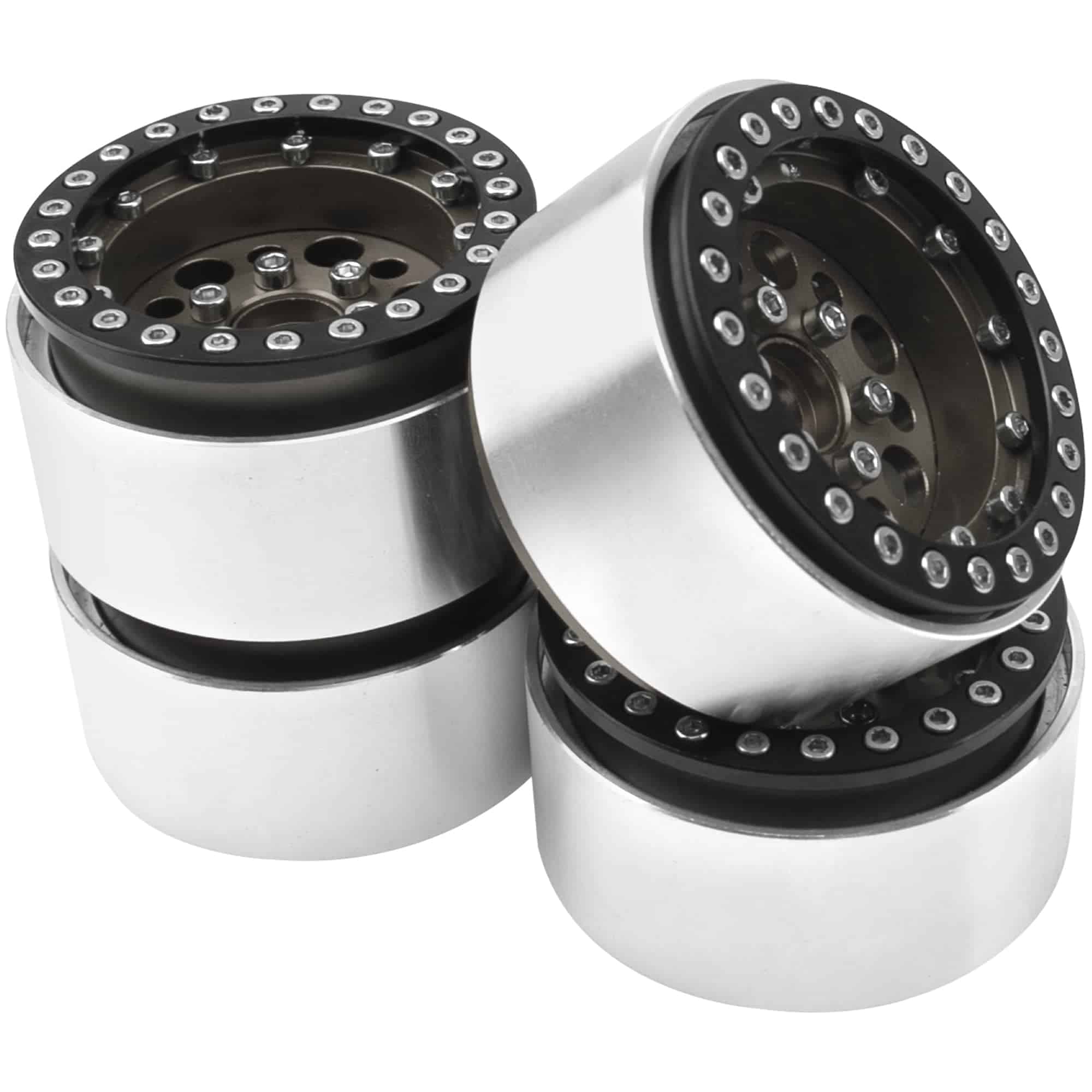 4Pack ShareGoo Aluminum Alloy 1.9" Beadlock Wheel Rims Hubs - Imagen 6