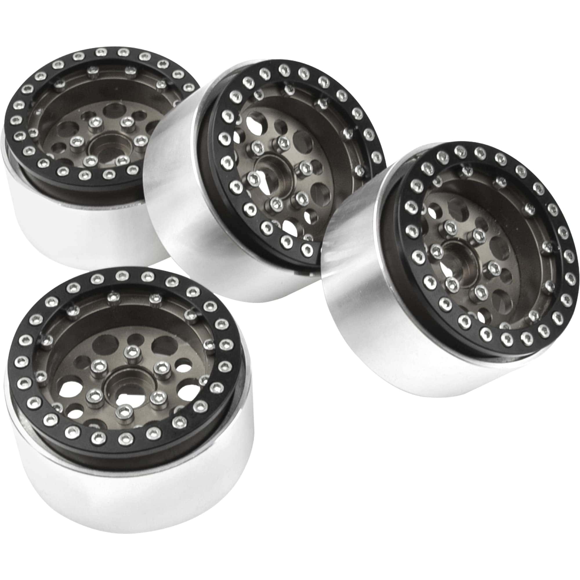 4Pack ShareGoo Aluminum Alloy 1.9" Beadlock Wheel Rims Hubs - Imagen 5