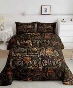 Juego de Edredón Infantil de Camuflaje para Camping Manfei