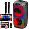 Máquina de Karaoke con Bluetooth, 2 micrófonos