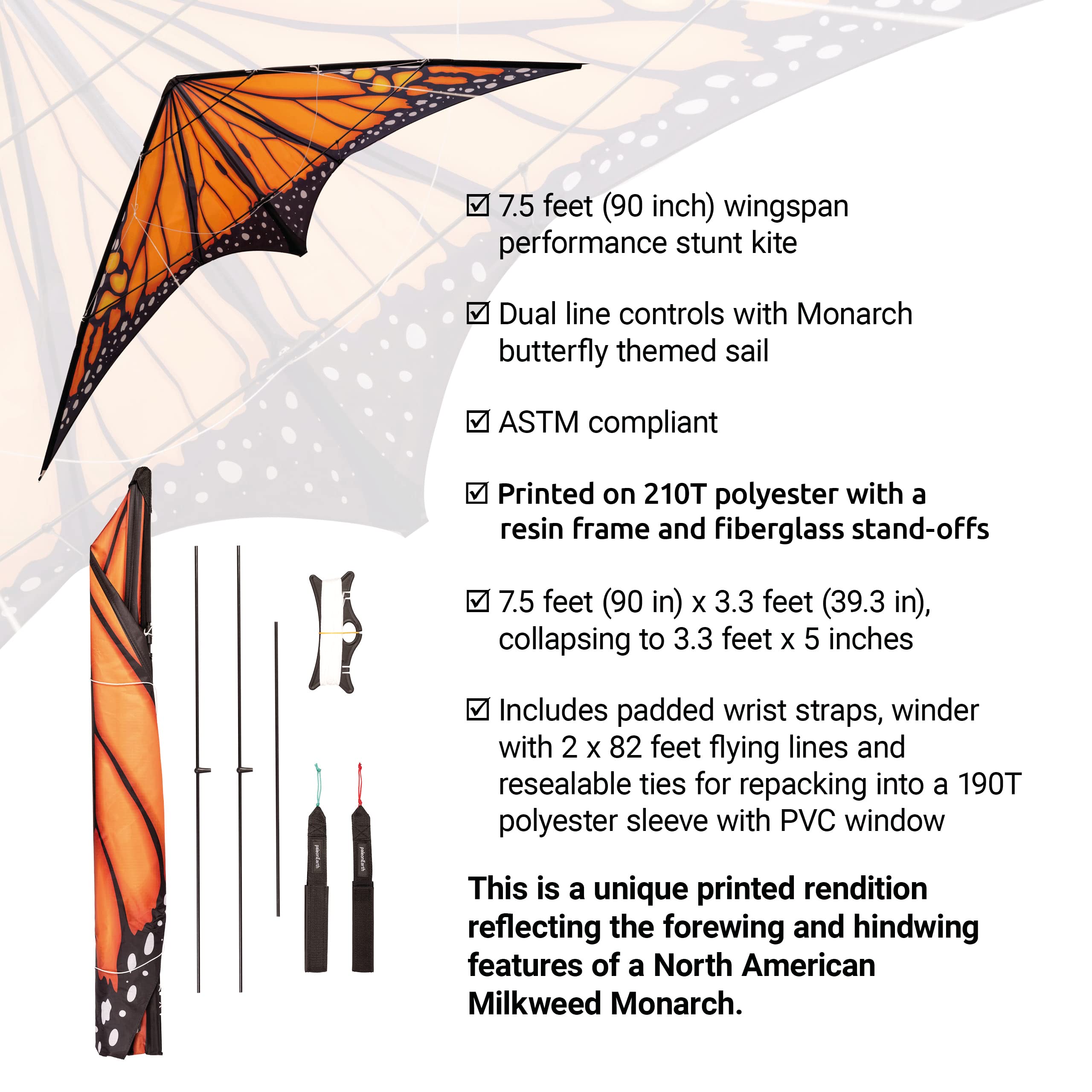 Cometa de Acrobacias de Doble Línea paleonEarth Mk2 con una - Imagen 9