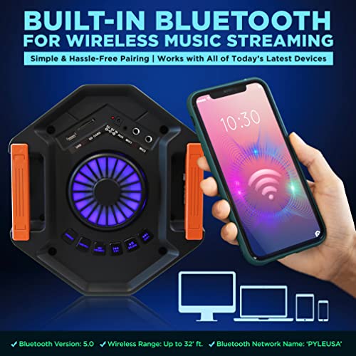 Altavoz PA portátil Bluetooth Pyle - Sistema de Audio - Imagen 4