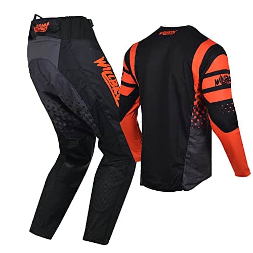 Conjunto de Jersey y Pantalón de Motocross -Negro Naranja - Imagen 4