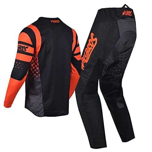 Conjunto de Jersey y Pantalón de Motocross -Negro Naranja - Imagen 5