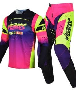 Conjunto de Jersey y Pantalón de Motocross -Negro Rosa Amari