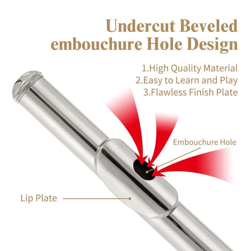 Flauta C de 16 llaves Yasisid cerrada para principiantes - Imagen 3