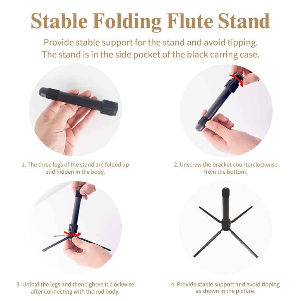 Flauta C de 16 llaves Yasisid cerrada para principiantes - Imagen 7