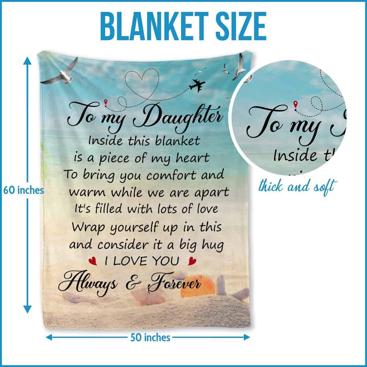 Regalos para Hija de Mamá y Papá � Manta para Hija, Regalos - Imagen 4