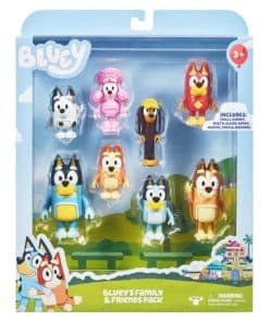Set de figuras de acción de 2.5 pulgadas de Bluey Family