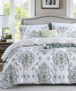 Funda de Edredón 100% Algodón Tamaño Queen - Juego de Funda