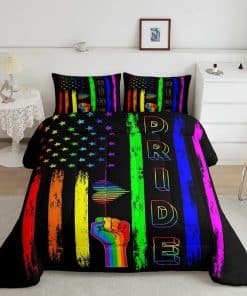 Juego de edredón para niños con bandera americana, juego de