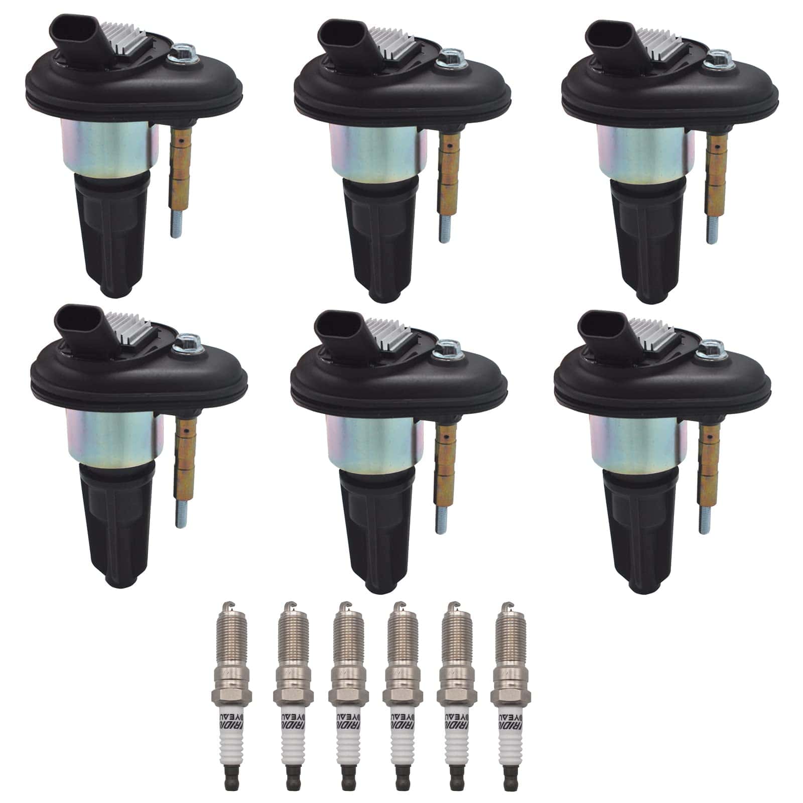 Paquete de Bobinas de Encendido y Bujías de Iridio OYEAUTO