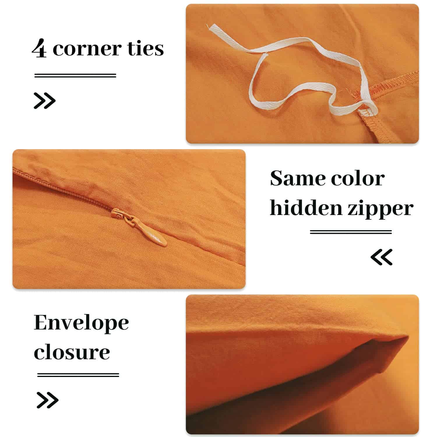 Juego de Funda NEXHOME PRO para edredón tamaño King Lavado - Imagen 6