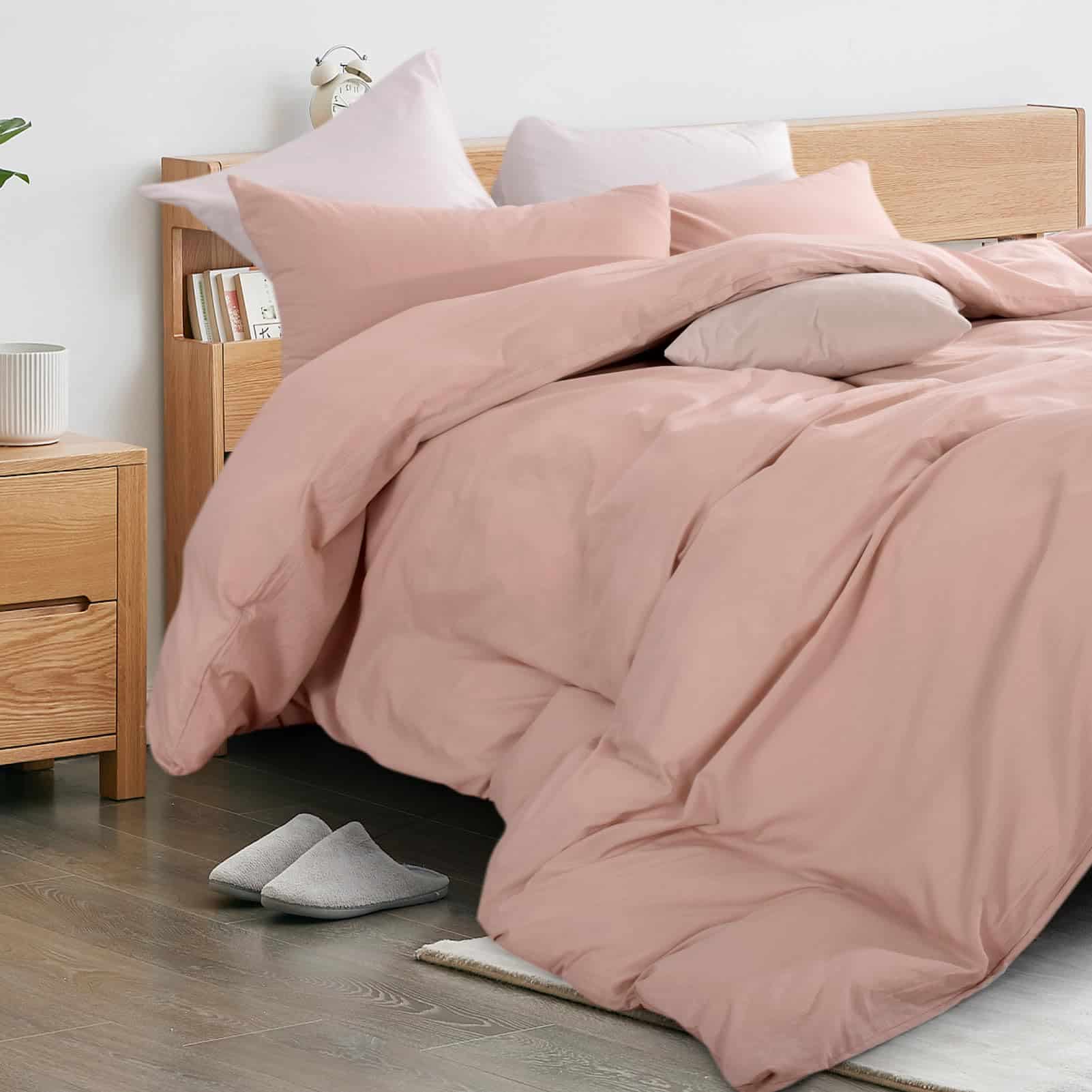 Juego de Funda nórdica NEXHOME PRO Tamaño Queen Tacto Lino - Imagen 4