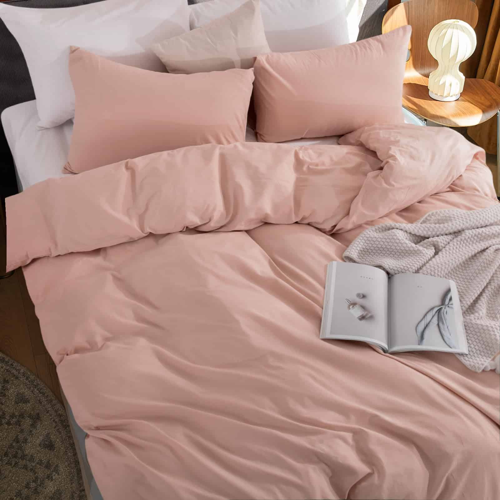 Juego de Funda nórdica NEXHOME PRO Tamaño Queen Tacto Lino - Imagen 5