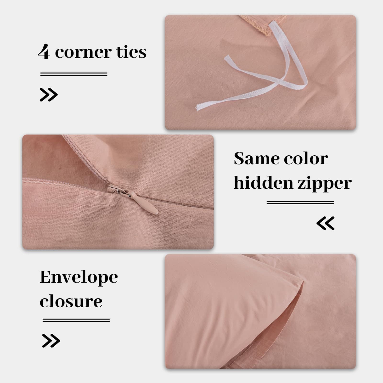 Juego de Funda NEXHOME PRO para Edredón -Rosa - Imagen 7