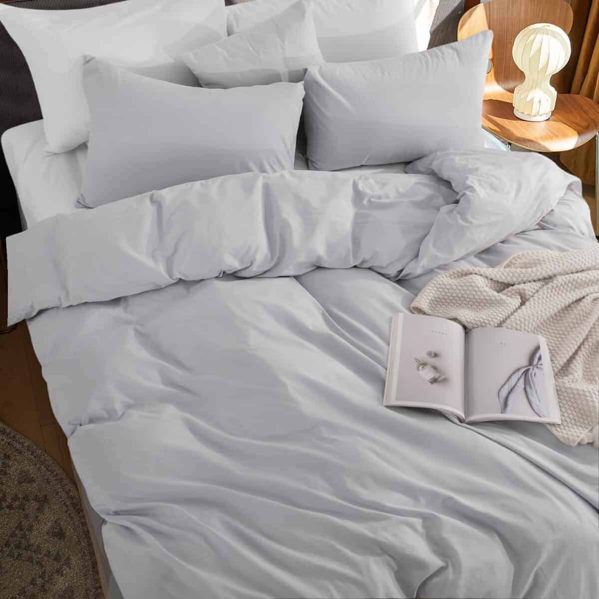 Juego de Funda NEXHOME PRO Queen Size de Tacto Lino Natural - Imagen 6