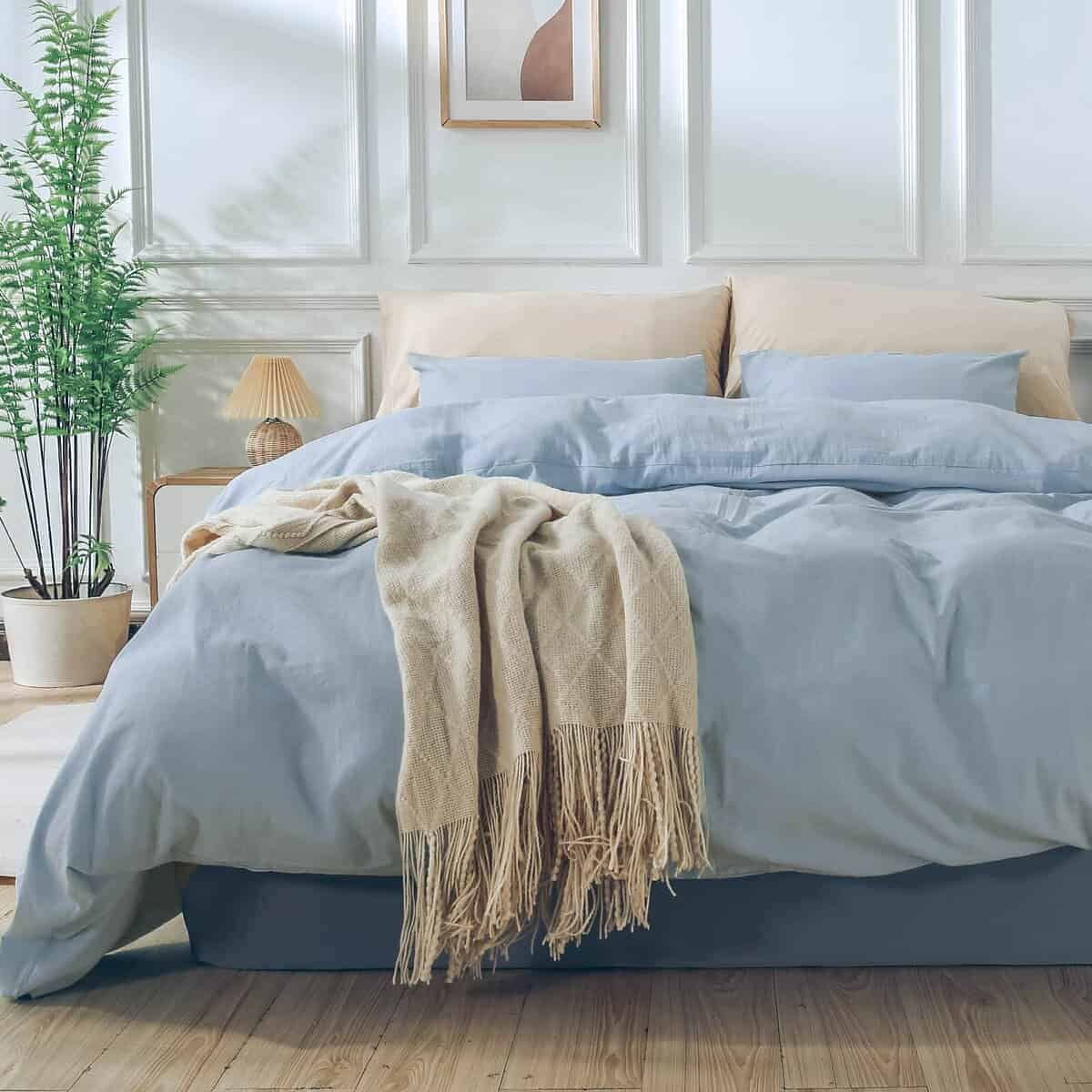 Set de Funda NEXHOME PRO Tamaño Queen Aspecto Lino - Imagen 5