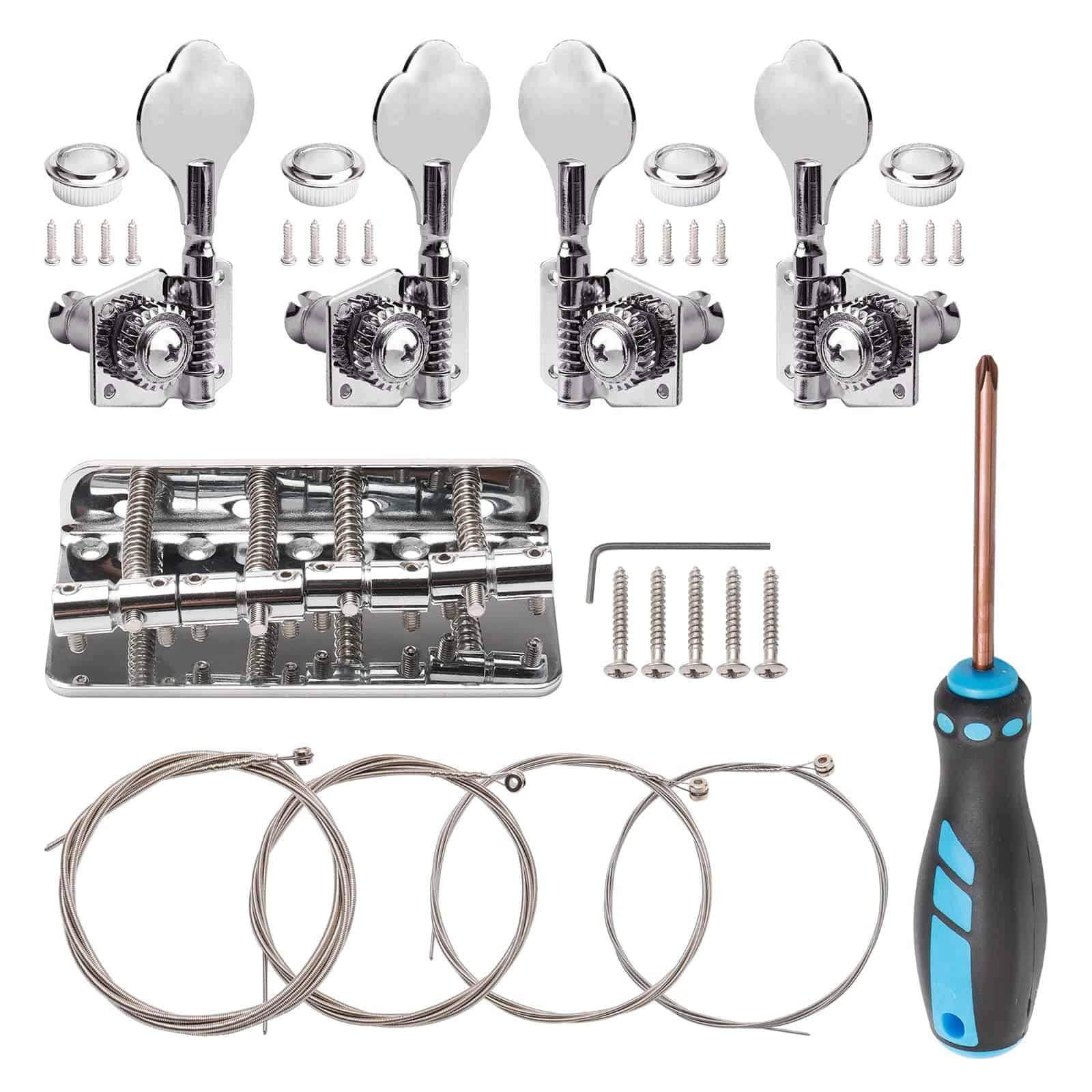 Puente de guitarra para bajo de 4 cuerdas Swhmc, Puente