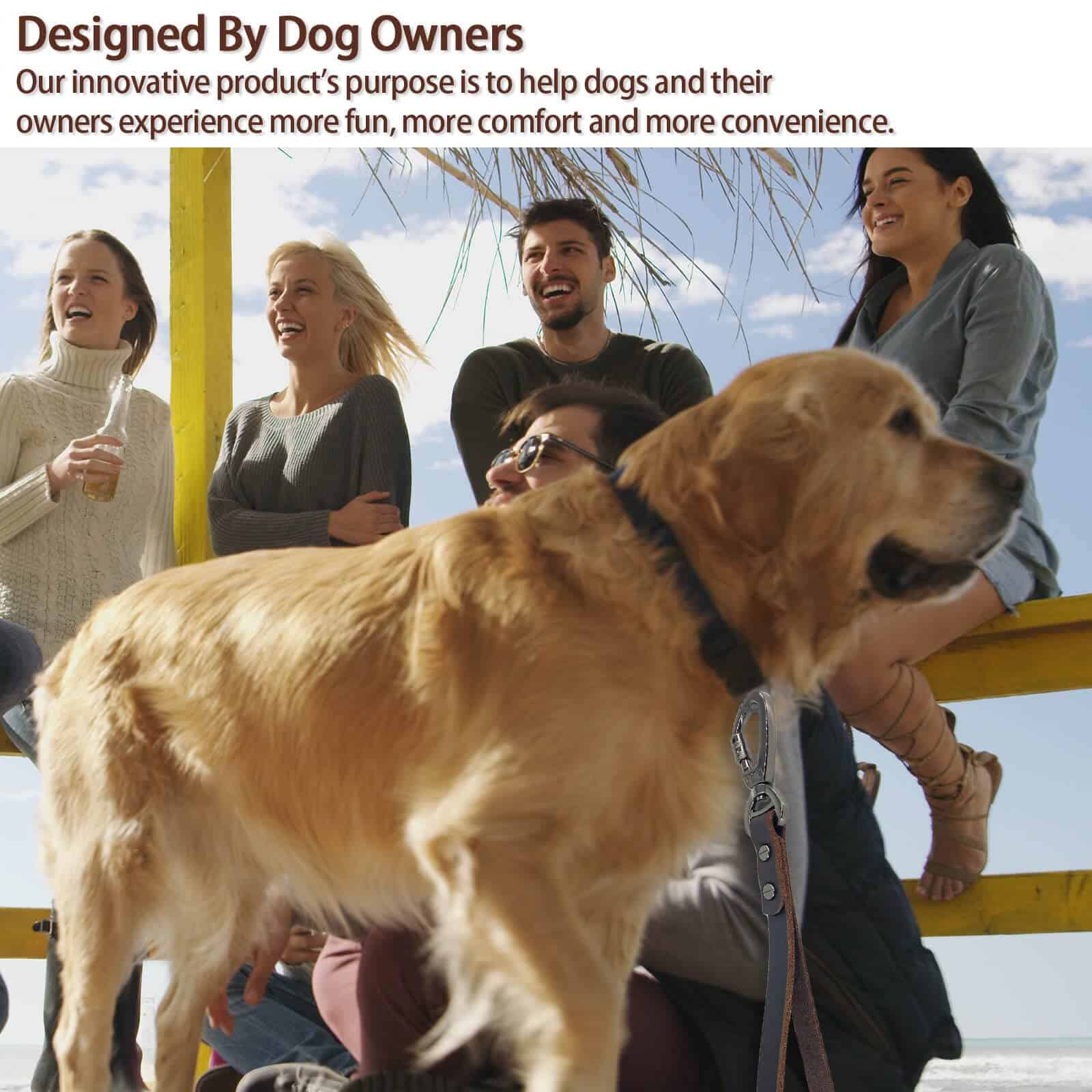 Correa corta de perro de cuero genuino, correas de tráfico - Imagen 8