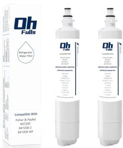 Filtro de agua de repuesto OHFULLS 847200 para Fisher &