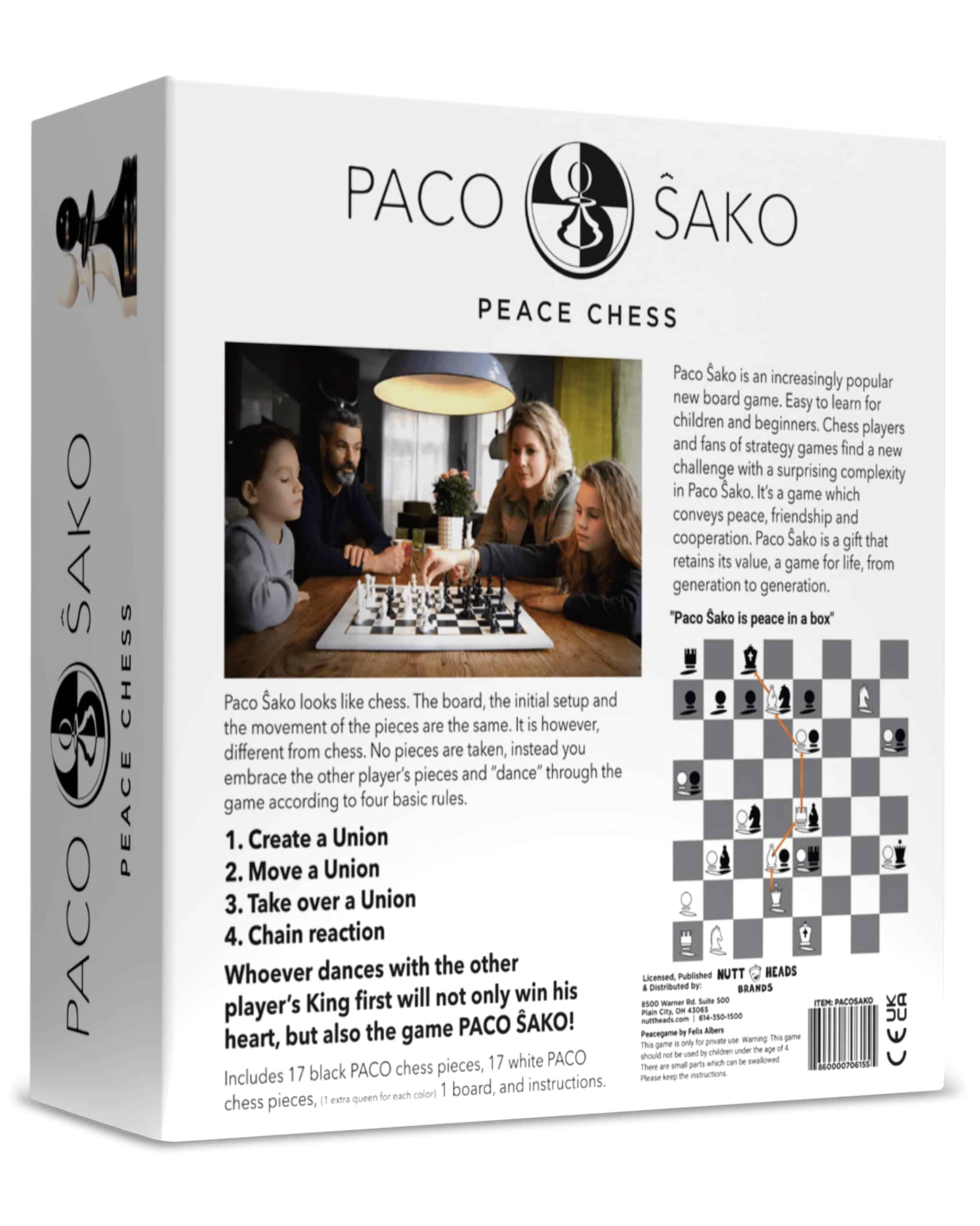 Juego de Ajedrez Paco Sako Peace, Súper Divertido para - Imagen 3