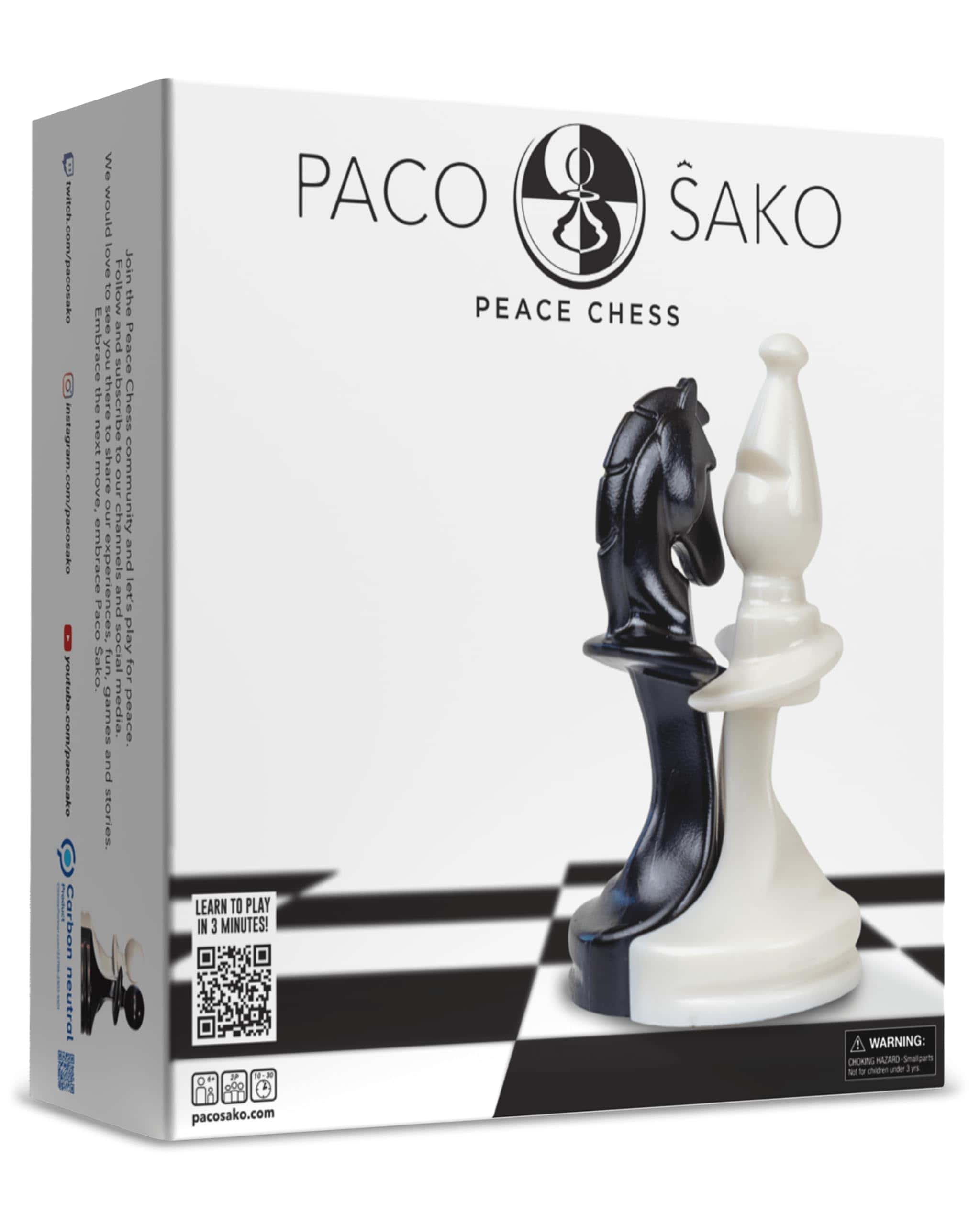 Juego de Ajedrez Paco Sako Peace, Súper Divertido para