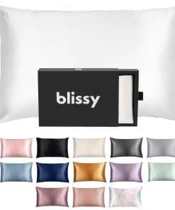 Funda de Almohada de Seda Blissy - 100% Seda de -Blanco