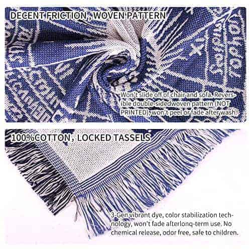 Edcooy Astrology Throw Blanket - Manta tejida bohemia para - Imagen 8