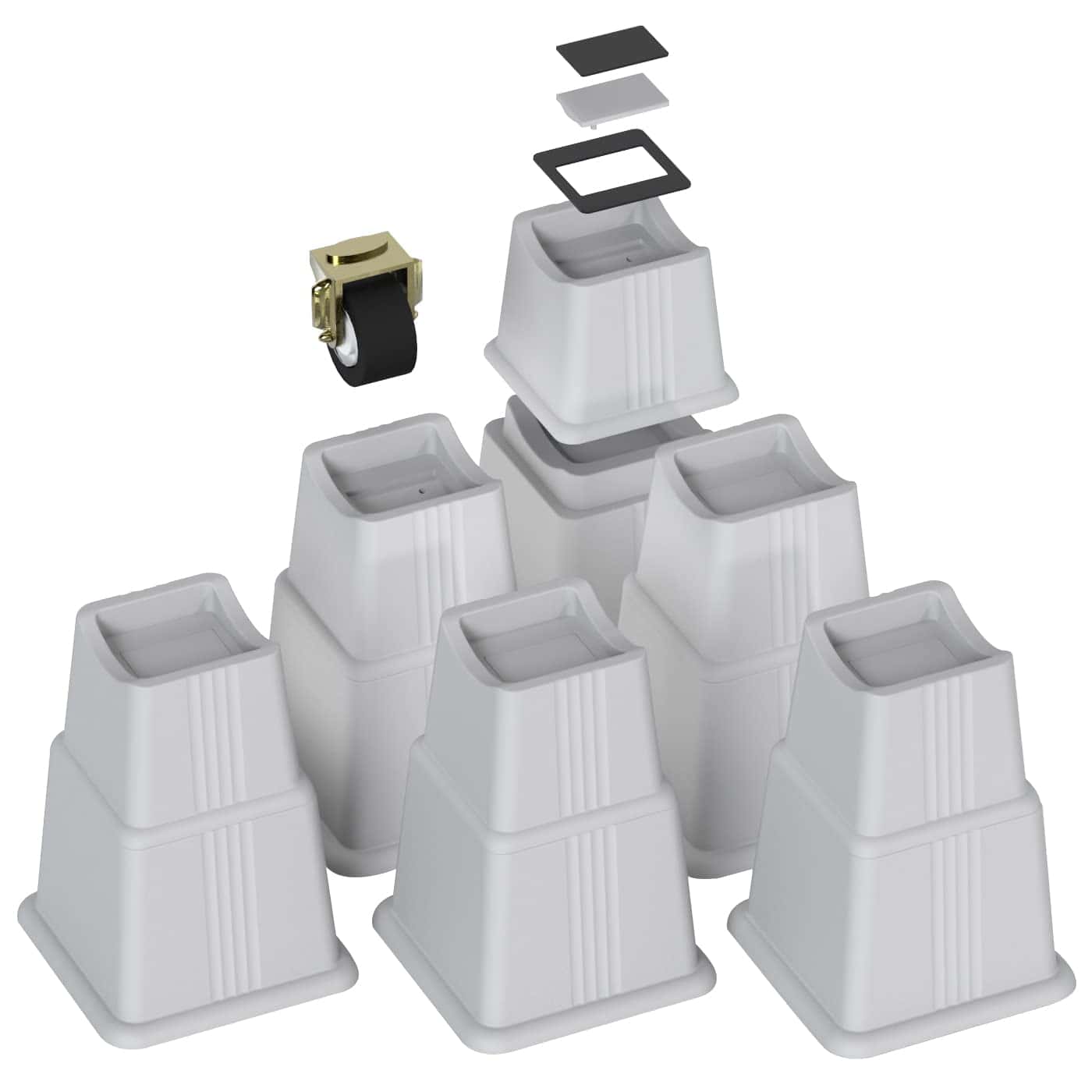 Elevadores de Muebles Ajustables ZTON en Alturas de 3", 5"