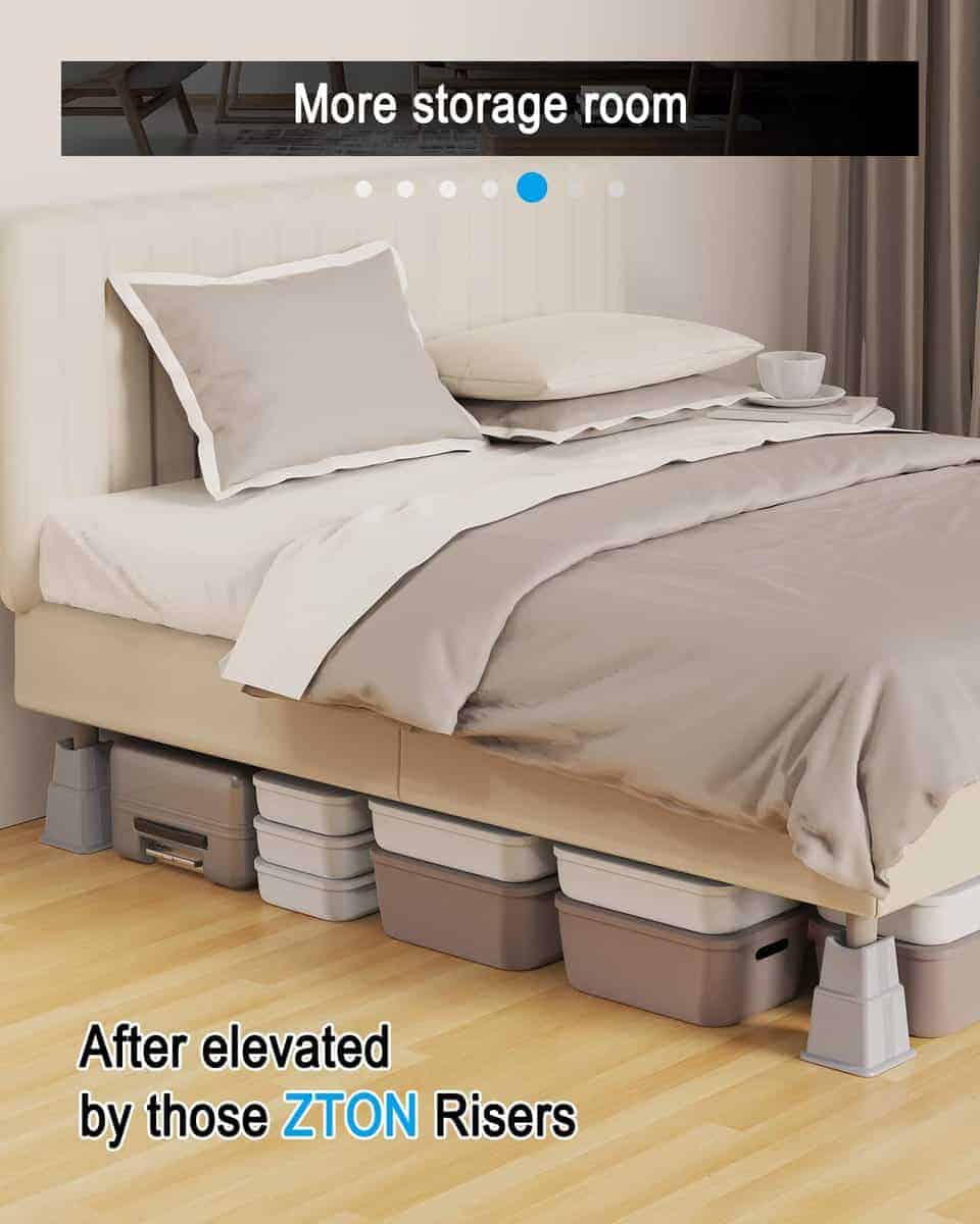 Elevadores de Muebles Ajustables ZTON en Alturas de 3", 5" - Imagen 6