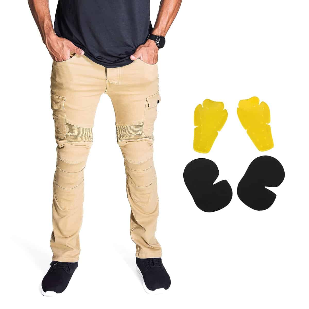 Pantalones de Moto Protectoros NBT con Armadura Extraíble