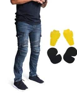 Pantalones de motocicleta protectores NBT con armadura