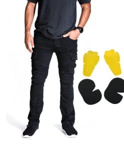 Pantalones de moto protector GNG Clothing con armadura