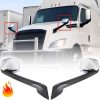 Espejos del capó cromados para Freightliner Cascadia