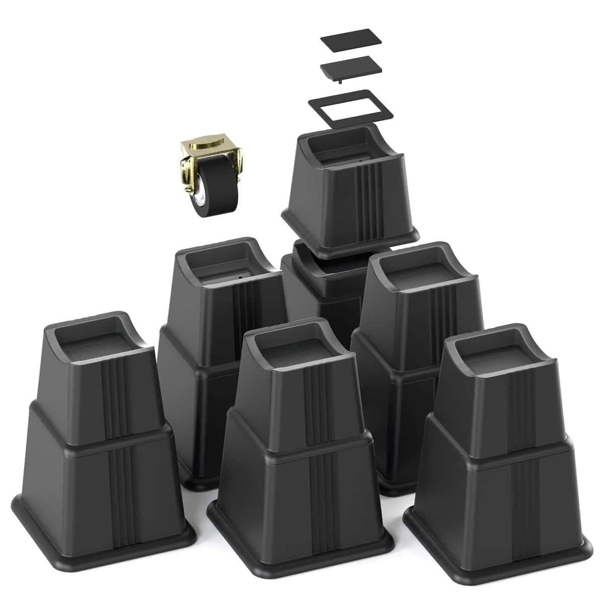 Elevadores de Muebles ZTON Ajustables en Alturas 3", 5" o