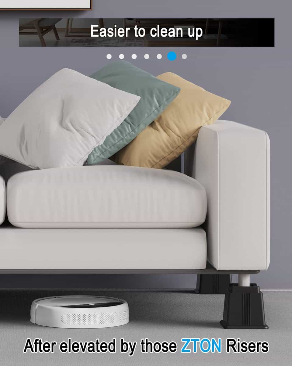 Elevadores de Muebles ZTON Ajustables en Alturas 3", 5" o - Imagen 7