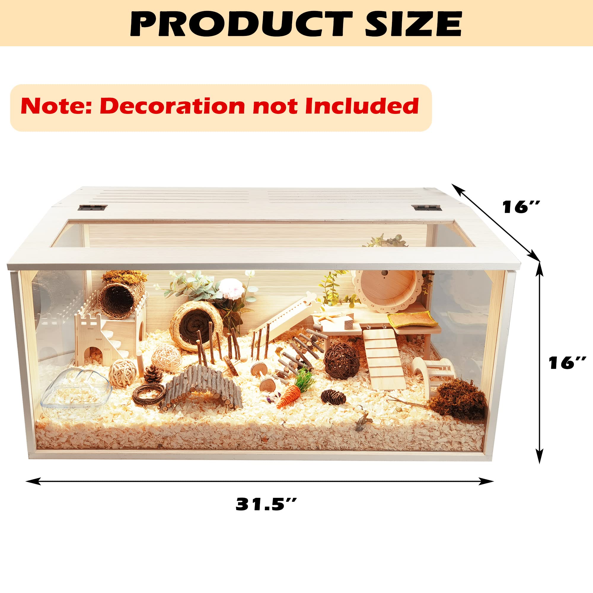 Jaula para Hamsters Prolee Chewproof de Madera de 32 - Imagen 3